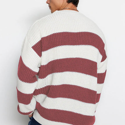 UNICORN Men's knitted sweater striped green brown black blue red s m l xl