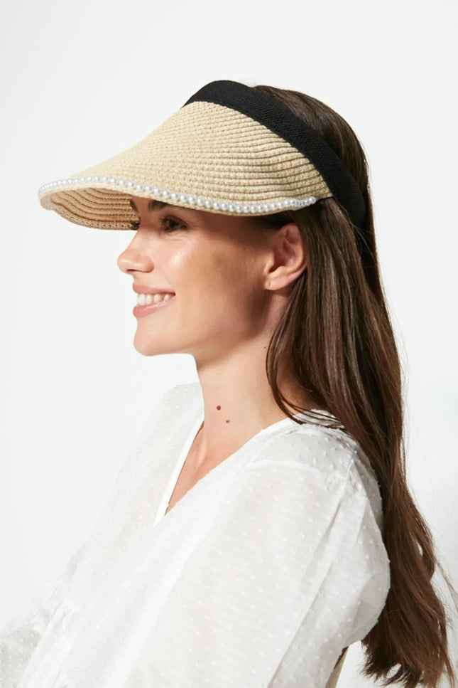 UNICORN Women's hat dark blue beige white One Size