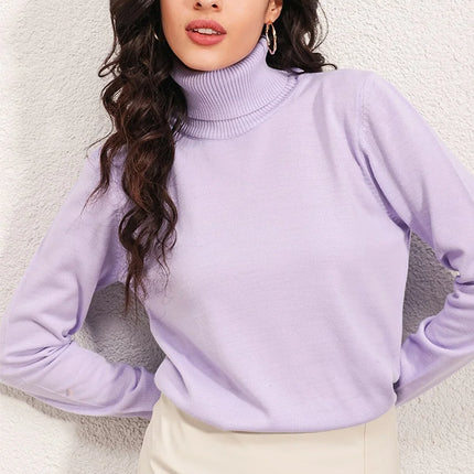 UNICORN Women's turtleneck pink purple orange beige dark pink gray yellow black light pink m l xl xxl