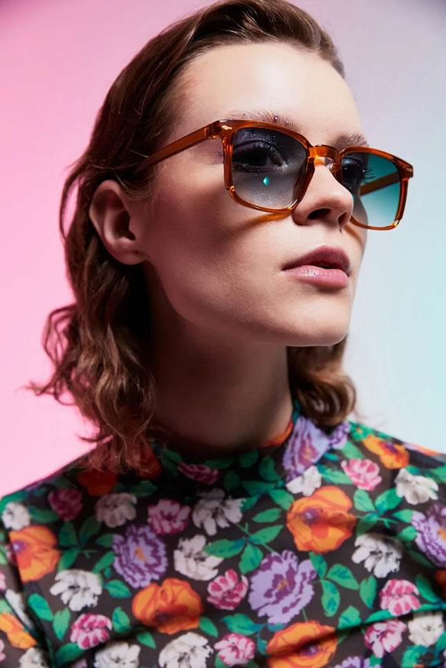 UNICORN Women's sunglasses brown blue one size