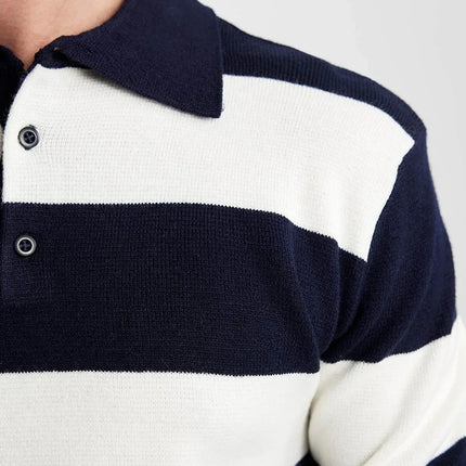 UNICORN Men's sweater open collar dark blue black xs s m l xl xxl xxxl xxxxl xxxxxl