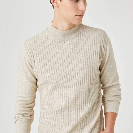 UNICORN Men's knitted sweater beige black s m l xl