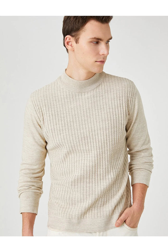 UNICORN Men's knitted sweater beige black s m l xl