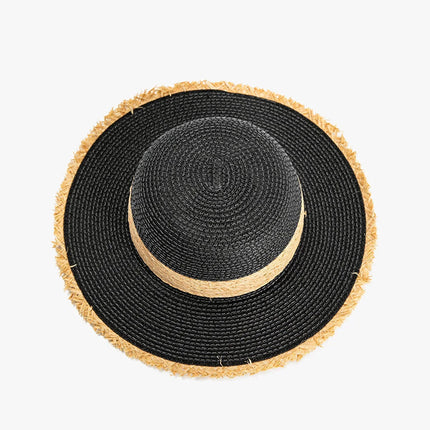 UNICORN Women's hat straw brown black one size