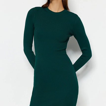 UNICORN Women's long-sleeved dress blue green red black brown s m l