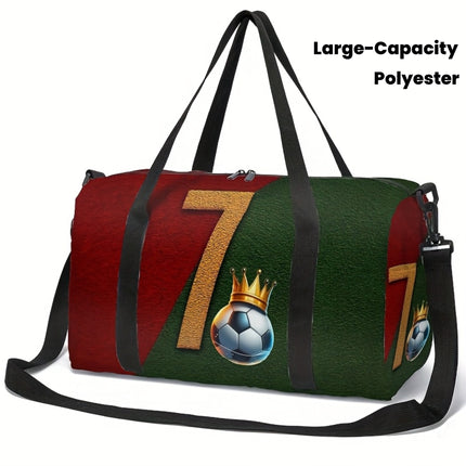 UNICORN Large Capacity Soccer Print Travel Bag - Durable, Creative Sports Duffel