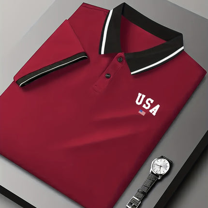UNICORN USA Golf Shirt Button-Front Placket, Breathable Stretch Fabric s m l xl xxl