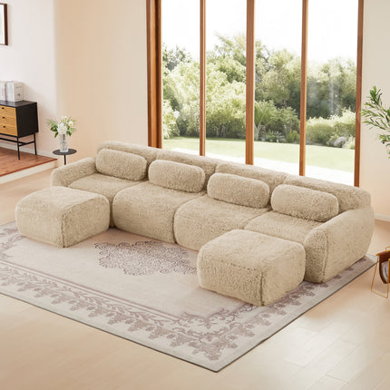 UNICORN U-shaped Modular Sofa Freely Combinable Khaki