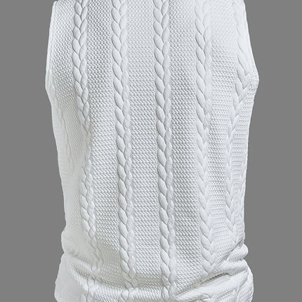 UNICORN Jacquard Knit Vest with Unique Patch Design s m l xl xxl