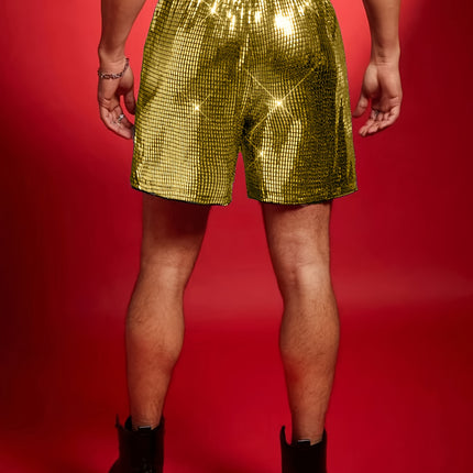 UNICORN Mens Sequin Shorts, Men'S Shorts, Men'S Stretch Shorts s m l xl xxl