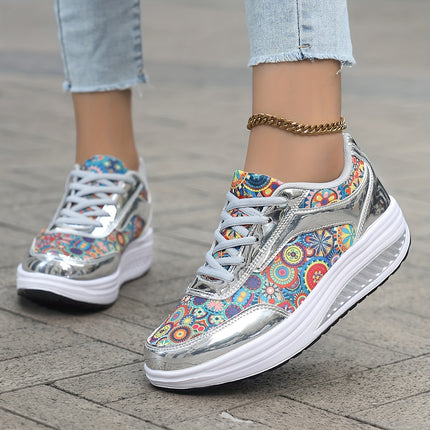 UNICORN Women'S Glossy Bohemian Style Outdoor Sports Casual Shoes