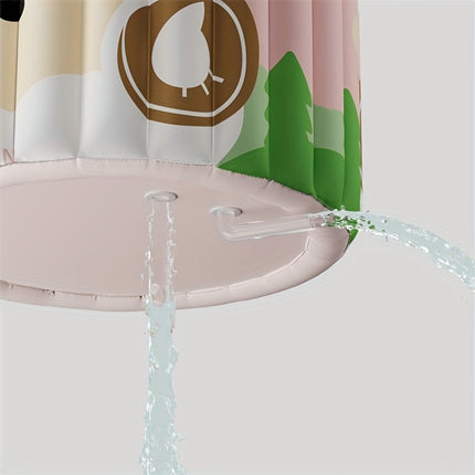 UNICORN 1 Portable Inflatable Hot Water Tub with Cute Cartoon Sheep Design Pink Green
