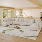 Beige / 10 Seater Sofa