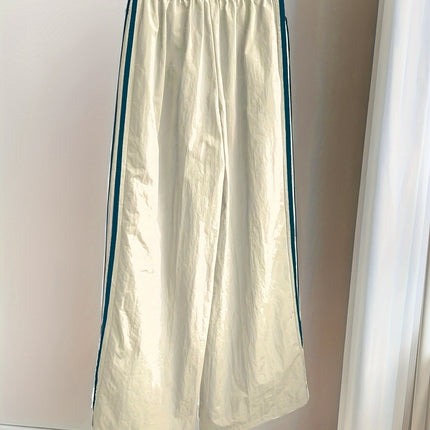 UNICORN Wide-Leg Trousers Side Stripes Loose Fit Full-Length Pants s m l xl xxl