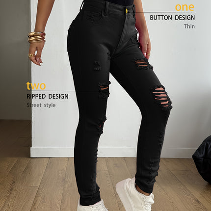UNICORN Women Elegant Casual Versatile Slim-Fit Candy-Colored Pencil Jeans s m l xl xxl