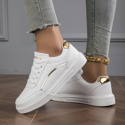 UNICORN Women'S Casual Sports Sneakers, Large Size White Skate Shoes
