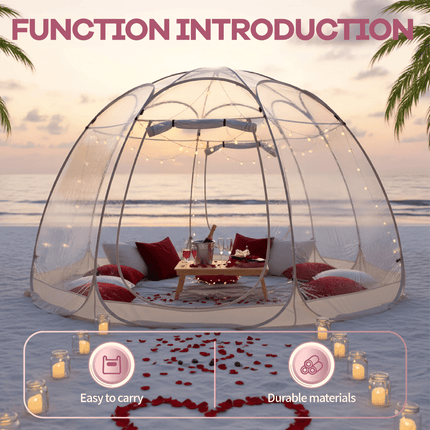 UNICORN Pop-Up 360 View Bubble Tent All-Weather Windproof