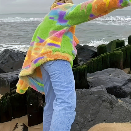 UNICORN Autumn and Winter Tie-Dye Coat Suitable for Daily Beach Wear s m l xl xxl