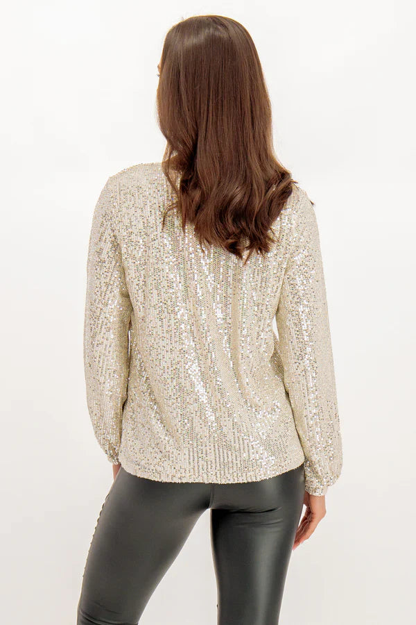 UNICORN Women's shirt glitter beige s m l xl xxl xxxl