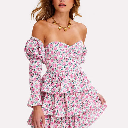 UNICORN Women's dress pink flowers xs s m l xl