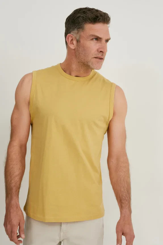 UNICORN Men's sleeveless shirt yellow s m l xl xxl
