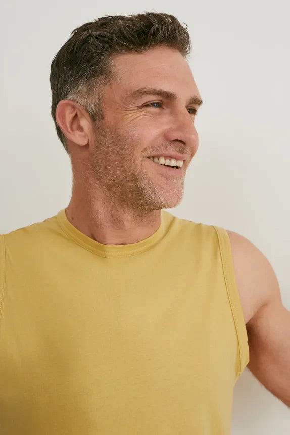 UNICORN Men's sleeveless shirt yellow s m l xl xxl