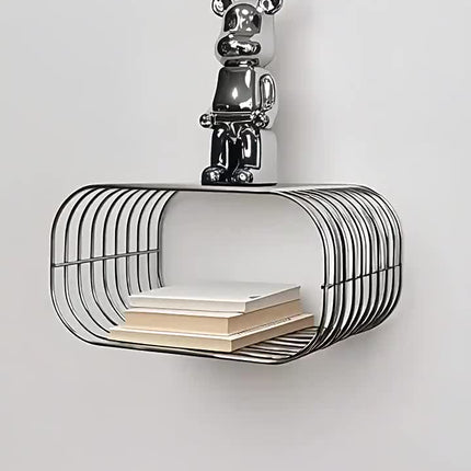 UNICORN Iron Art Metal High End silvery Red Black Sofa Side Table Living Room Home