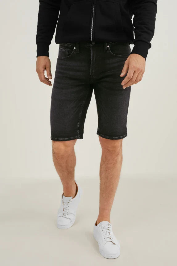 UNICORN Men's short jeans black S M L XL XXL XXXL