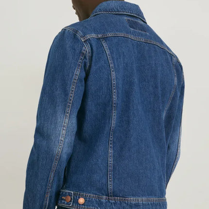UNICORN Men's denim jacket in blue with bronze buttons S M L XL XXL XXXL