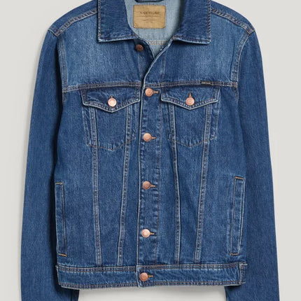 UNICORN Men's denim jacket in blue with bronze buttons S M L XL XXL XXXL