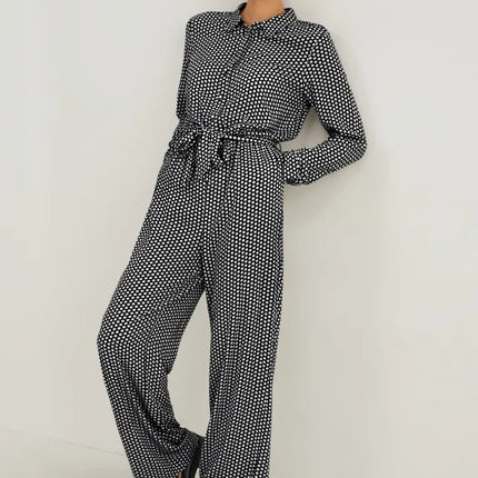 UNICORN Women's jumpsuit long sleeves black white xs s m l xl xxl