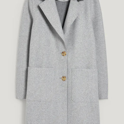 UNICORN Women's long coat with pockets light beige light grey xs s m l xl xxl xxxl