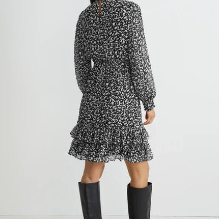 UNICORN Women's patterned dress black grey xs s m l xl