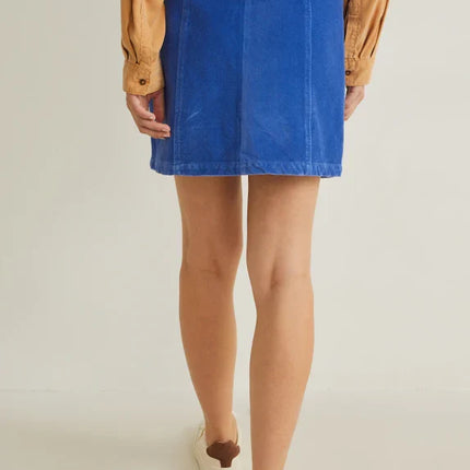 UNICORN Women's denim skirt with buttons blue xs s m l xl
