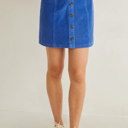 UNICORN Women's denim skirt with buttons blue xs s m l xl