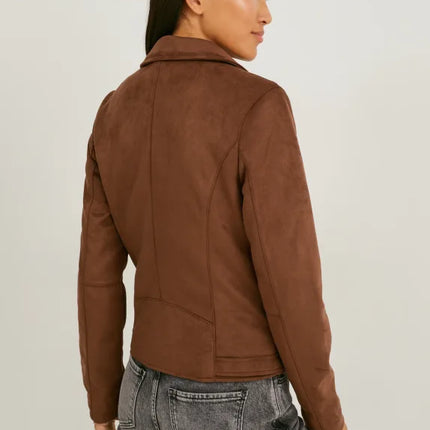 UNICORN Women's jacket with pockets leather brown xs s m l xl xxl xxxl