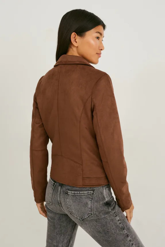 UNICORN Women's jacket with pockets leather brown xs s m l xl xxl xxxl