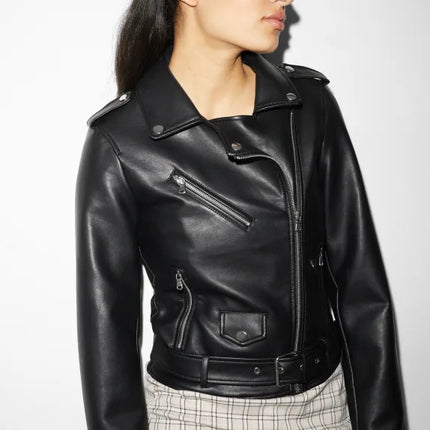 UNICORN Women's jacket with pockets leather black xs s m l xl xxl xxxl