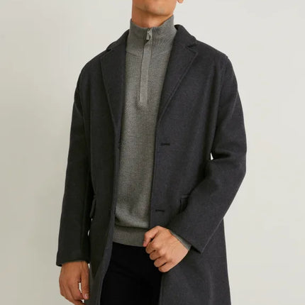 UNICORN Men's long coat taupe dark gray S M L XL XXL XXXL