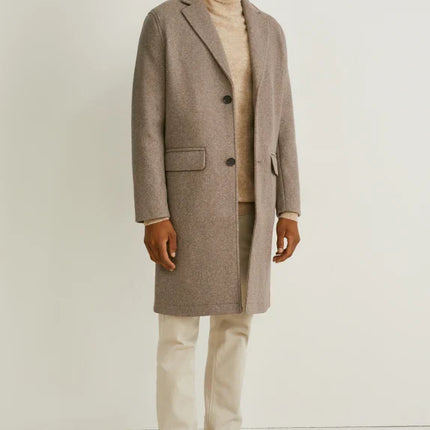 UNICORN Men's long coat taupe dark gray S M L XL XXL XXXL