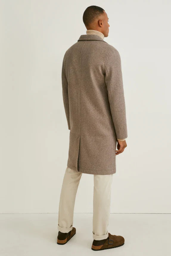 UNICORN Men's long coat taupe dark gray S M L XL XXL XXXL