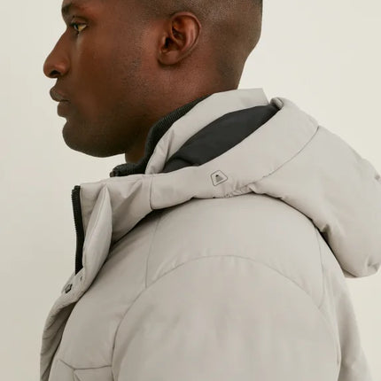 UNICORN Men's quilted jacket light gray cream S M L XL XXL XXXL