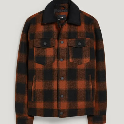 UNICORN Men's jacket checked brown black S M L XL XXL