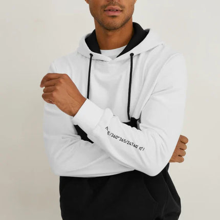 UNICORN Men's jogging suit clothing set with hood white black S M L XL XXL