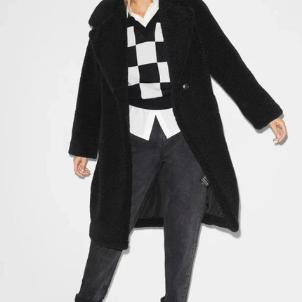 UNICORN Women's long wool coat black xs s m l xl xxl xxxl