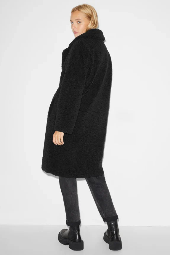 UNICORN Women's long wool coat black xs s m l xl xxl xxxl