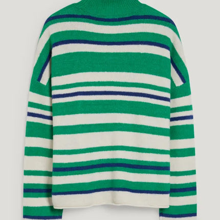 UNICORN women's turtleneck sweater funnel neck sweater hoodie green white xs s m l xl