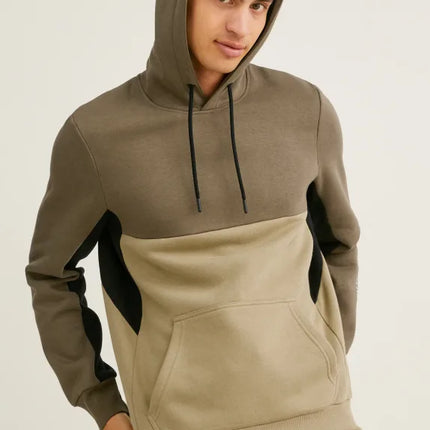 UNICORN Men's jogging suit tracksuit 2-piece with hood beige brown S M L XL XXL