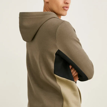 UNICORN Men's jogging suit tracksuit 2-piece with hood beige brown S M L XL XXL