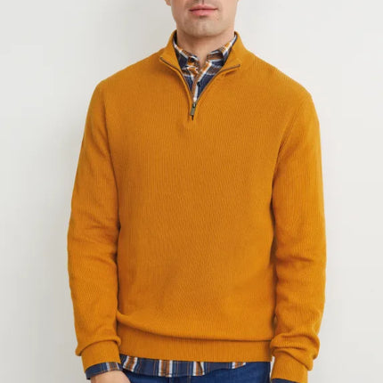 UNICORN Men's sweater hoodie sweater with zipper gray orange dark green S M L XL XXL